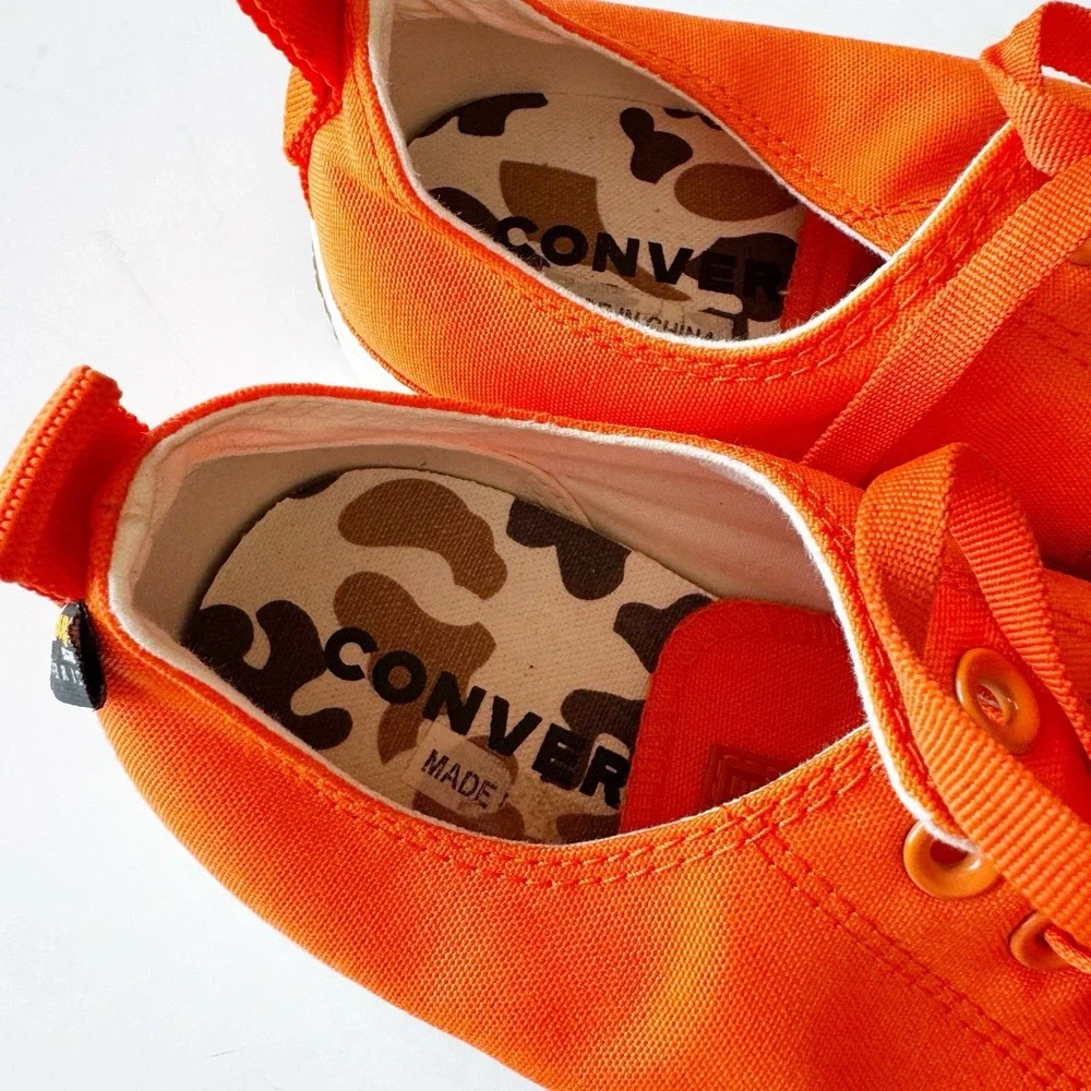 Converse Chuck Taylor Cordura Low Top  Size M9 W11 Blaze Orange School Colors